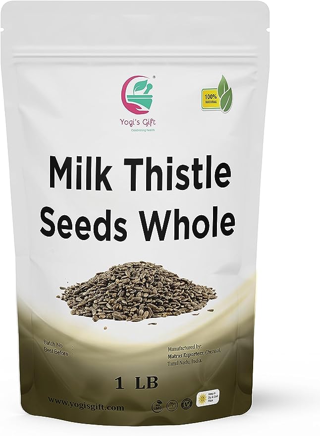 Milk Thistle Seeds 1 LB | Whole Milk Thistle for Tea | by Yogi's Giftยฎ
