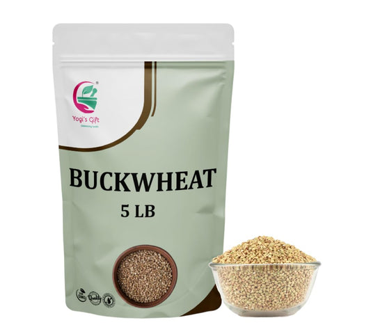 Buckwheat Groats 5 LB (80 Oz) – Whole Raw Buckwheat Grain for Cooking – Nutty Buck Wheat for Cereal, Porridge & Daily Meals – By Yogi’s Gift®