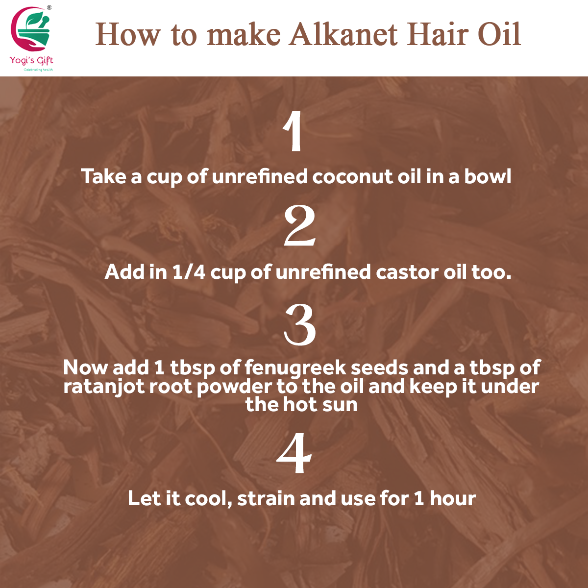 Alkanet Root Powder 10oz | 100% Natural Colourant For Soap making | Makes Beautiful Color Shades | Ratanjot Root Powder | Yogis's Gift®
