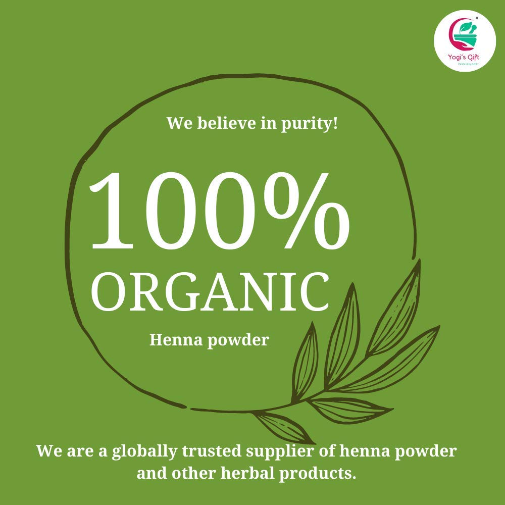 Henna Powder for Hair Color 500 Grams | Henna Hair Color | 100% Pure & Natural Red Hair Color | With FREE GLOVES and HEAD CAP