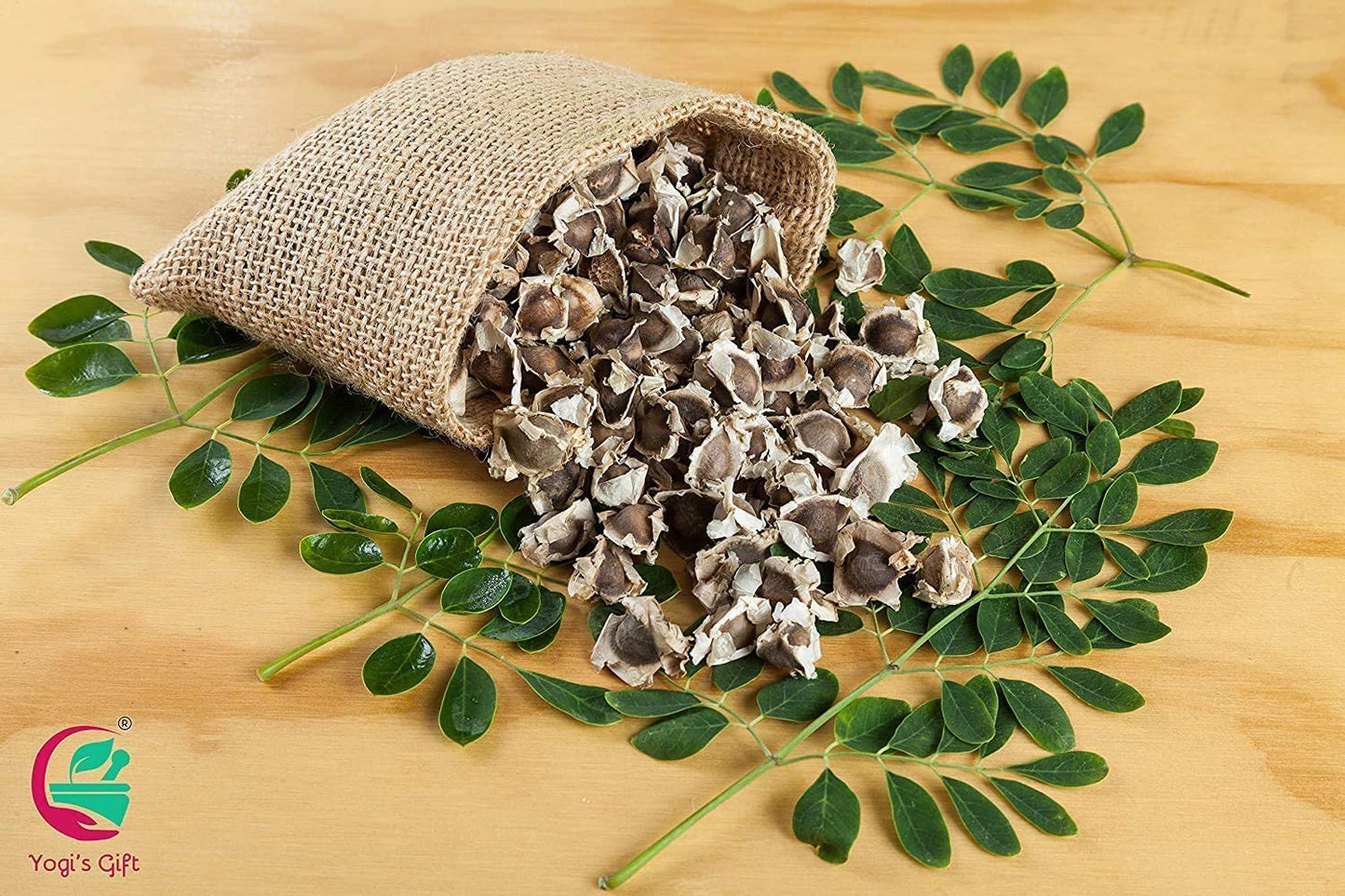 Yogi’s Gift | Organic Moringa Seeds for Eating and Planting | 250g | Product of India