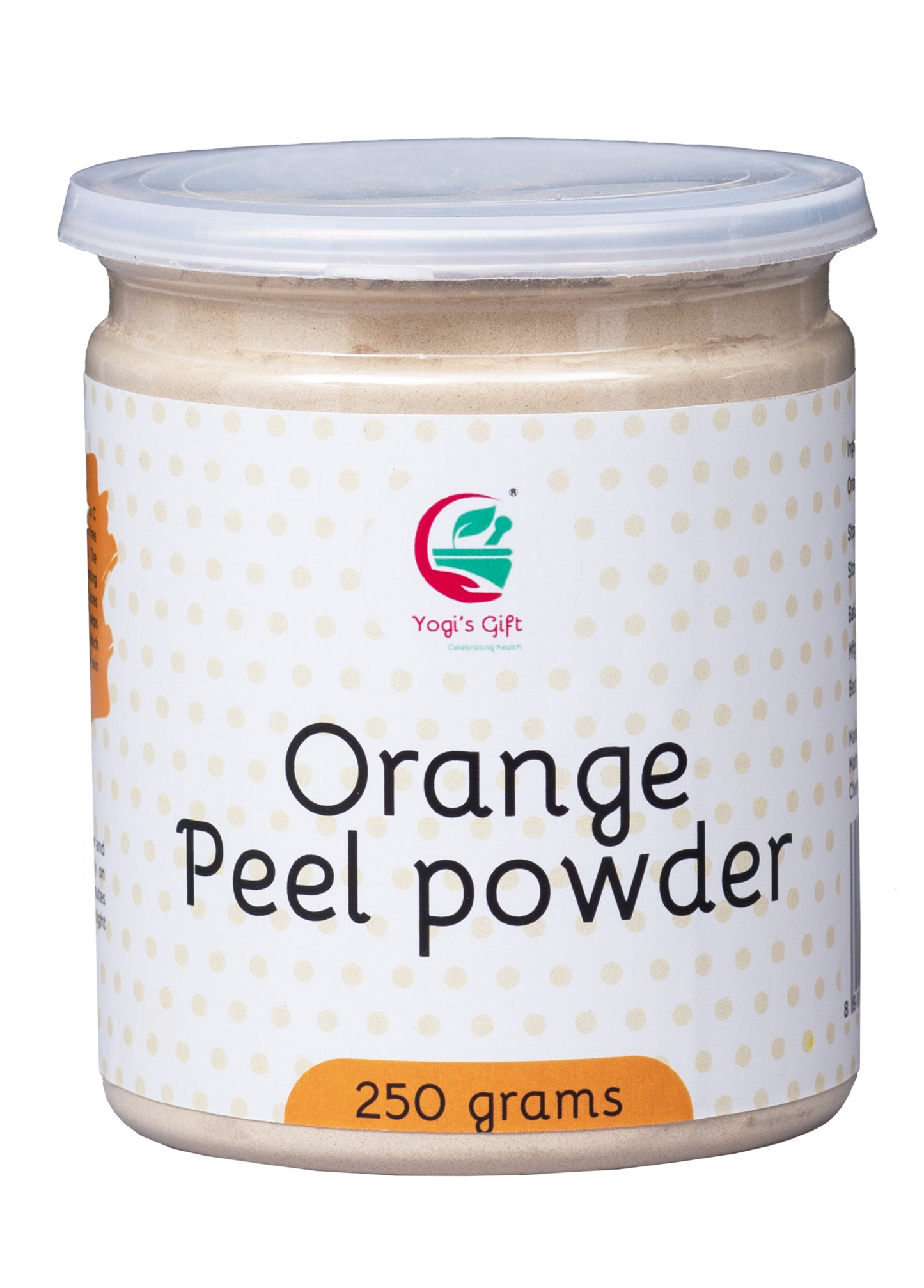 Orange peel powder 250 grams | 100% Natural care for Acne, Tan & Blackheads | Effective DIY face mask ingredient | Rich in Vitamin C | Helps get a glowing skin | by Yogi's Giftยฎ
