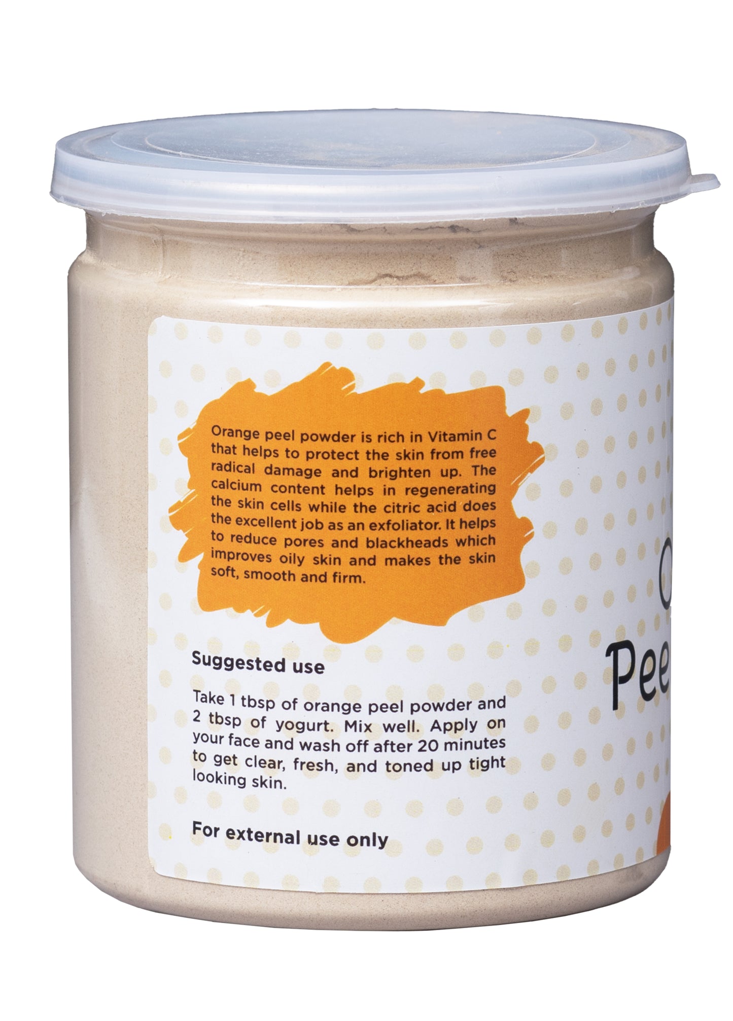 Orange peel powder 250 grams | 100% Natural care for Acne, Tan & Blackheads | Effective DIY face mask ingredient | Rich in Vitamin C | Helps get a glowing skin | by Yogi's Giftยฎ