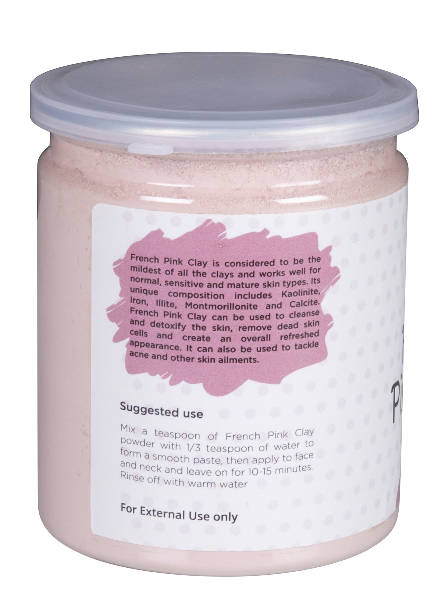 Pink Clay / Rose Clay Powder for Soap Making | 8 Oz | Fine, Gentle and Soothing Clay for Face Masks, Soaps and More | by Yogi's Gift Ā®