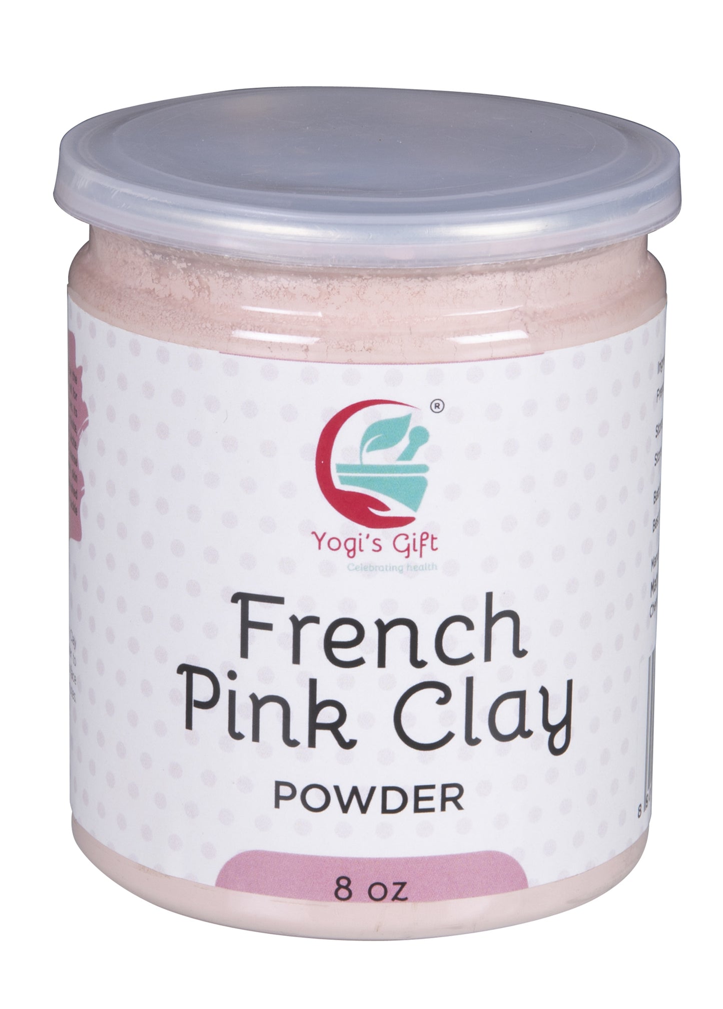 Pink Clay / Rose Clay Powder for Soap Making | 8 Oz | Fine, Gentle and Soothing Clay for Face Masks, Soaps and More | by Yogi's Gift Ā®