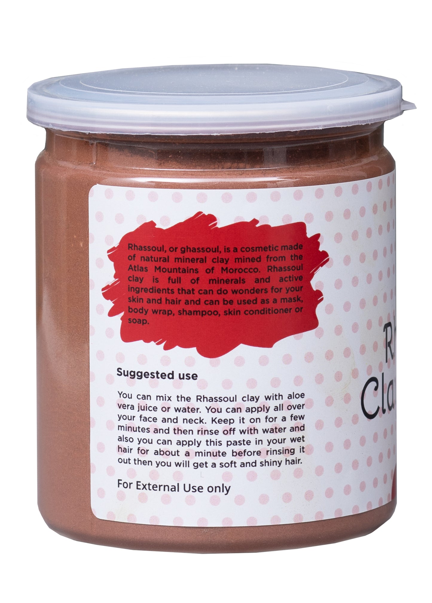 Rhassoul Clay for Hair & Face 1 LB | 100% Pure Rhassoul Clay Hair Mask Ingredient | Yogi's Giftยฎ
