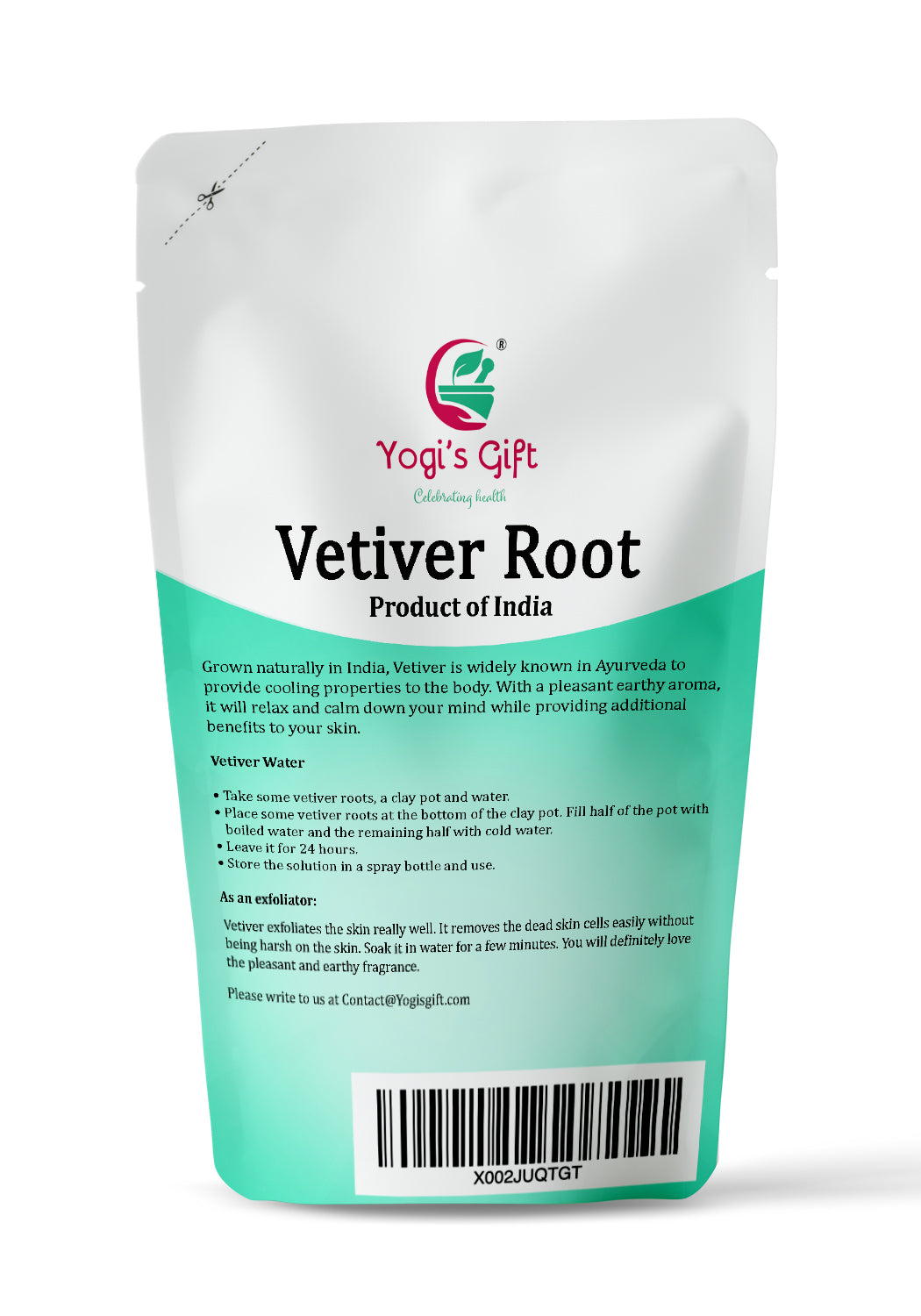 Vetiver Root 4 oz | Great Aromatic Roots | 100% Pure and Natural Mesmerizing Fragrance | Product of India | Non-GMO, Vegan | Yogi's Gift