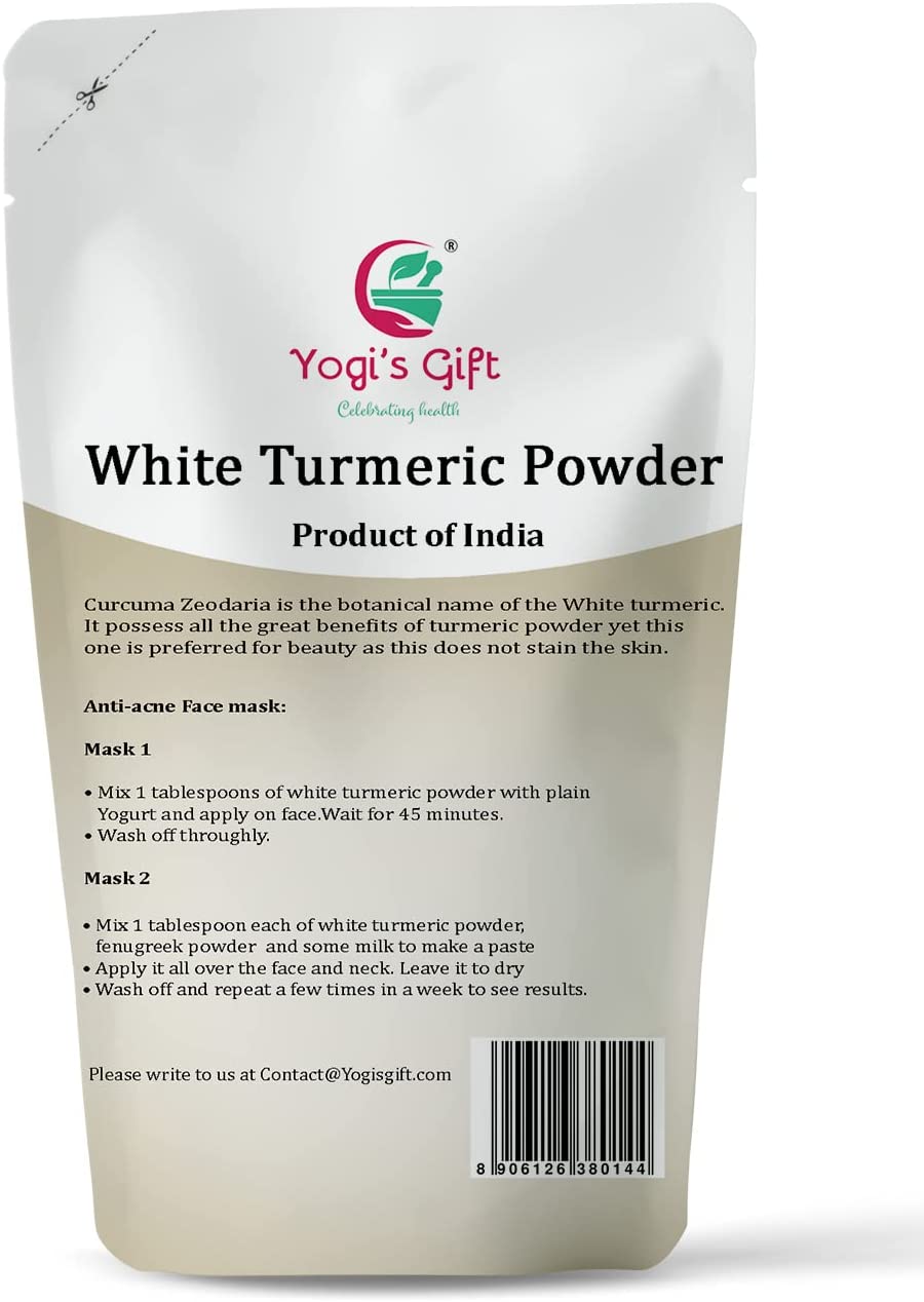 White turmeric powder 100g | aka Kapoor Kachri & Curcuma zedoaria | Yogiโs Gift