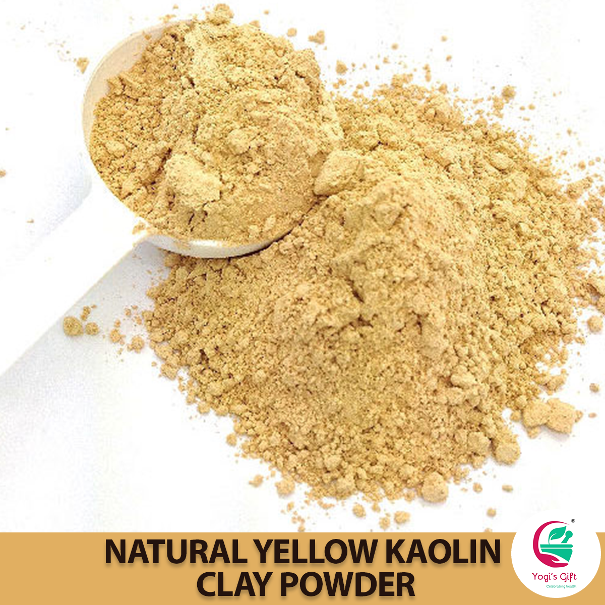 Kaolin Clay Powder | 14 oz | Clay For Soap Making, Face Cleansing And Face Mask | Yogi's Giftยฎ
