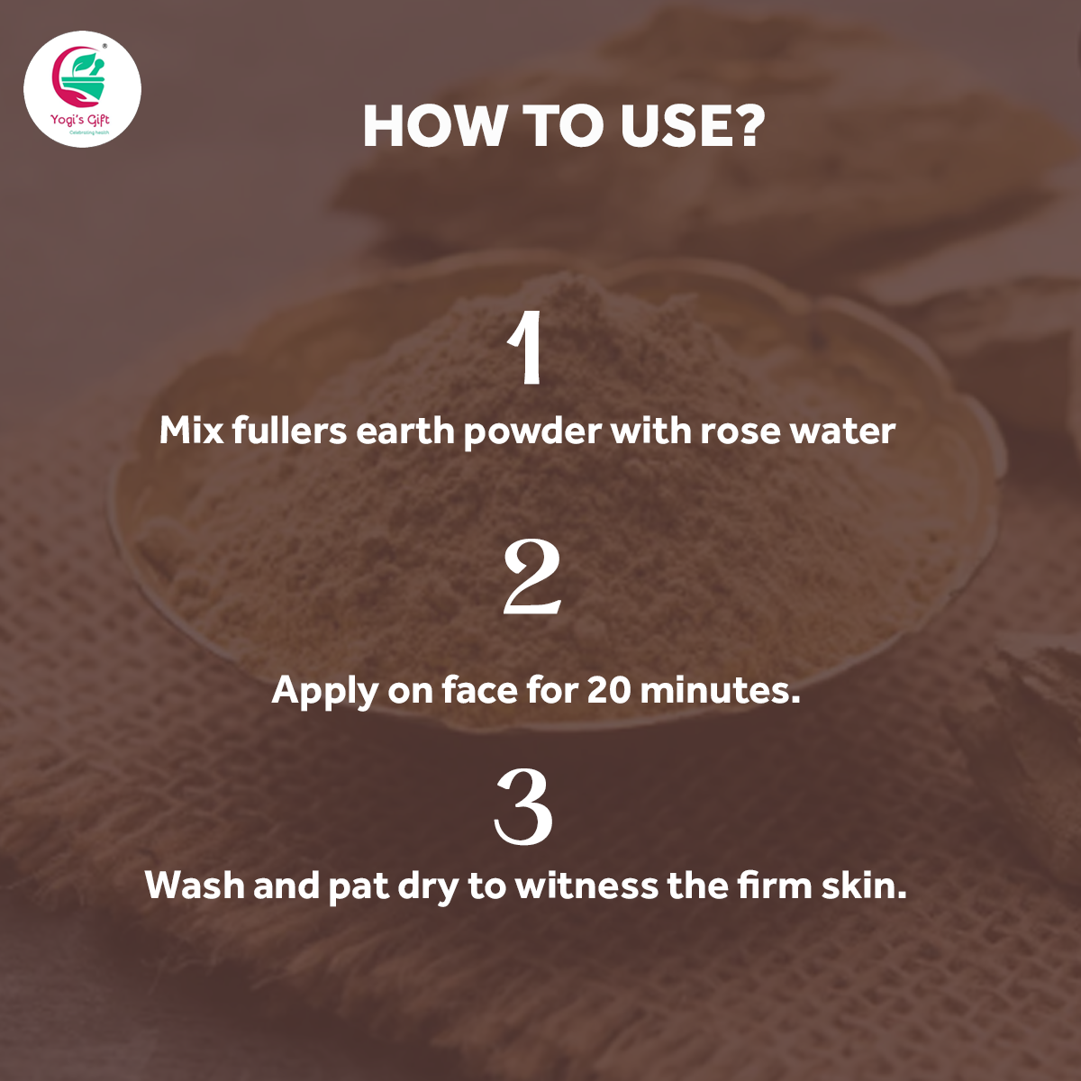 Multani Mitti Powder | Fullers Earth Clay | 100% Natural Indian Clay | Skin Tightening Face Pack, Detox Bath & Soap Making | 10 oz | By Yogi's Giftยฎ