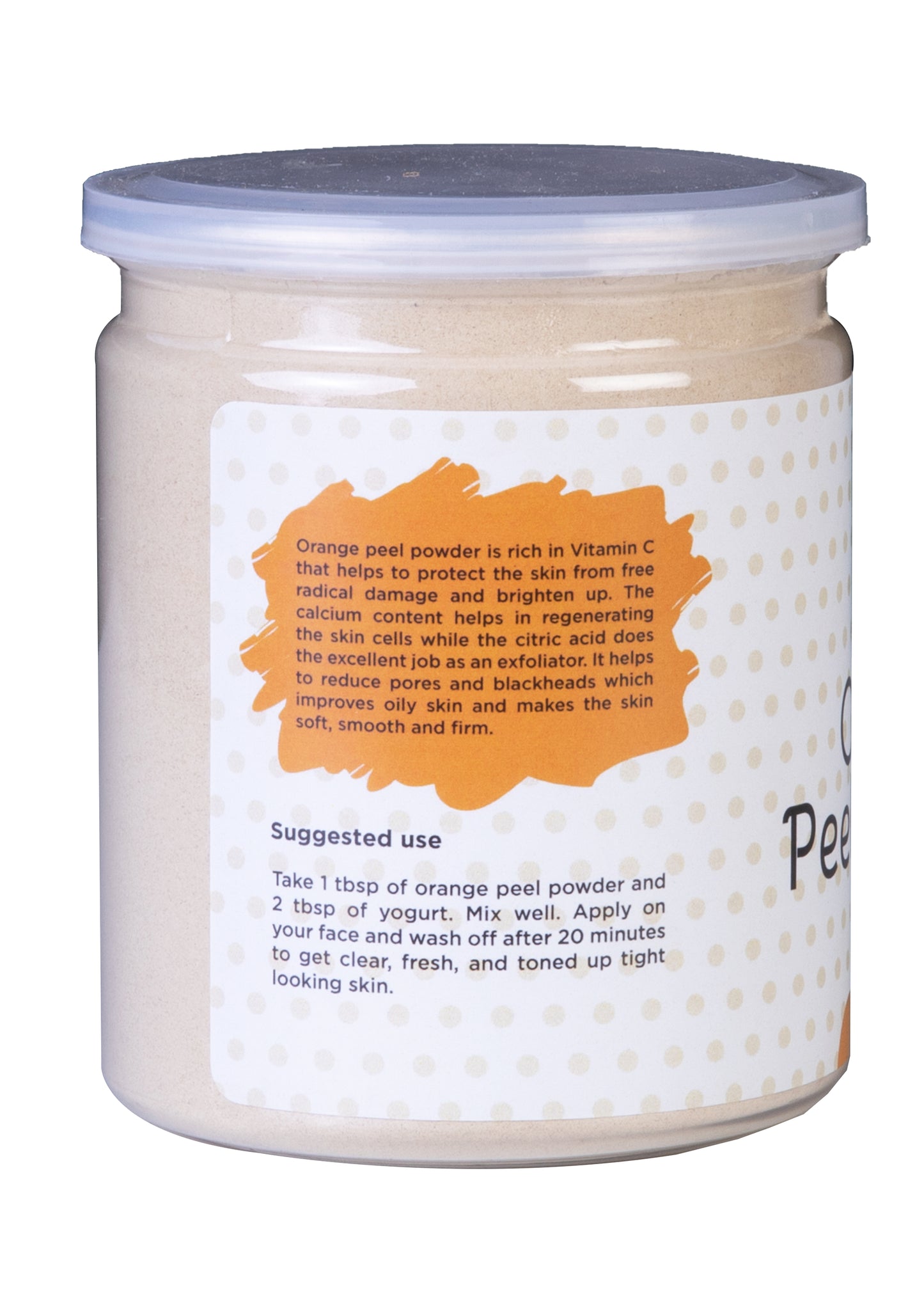 Orange Peel Powder 8 oz | 100% Natural Care For Acne, Tan & Blackheads | Effective DIY Face Mask Ingredient | Rich in Vitamin C | Yogi's Giftยฎ
