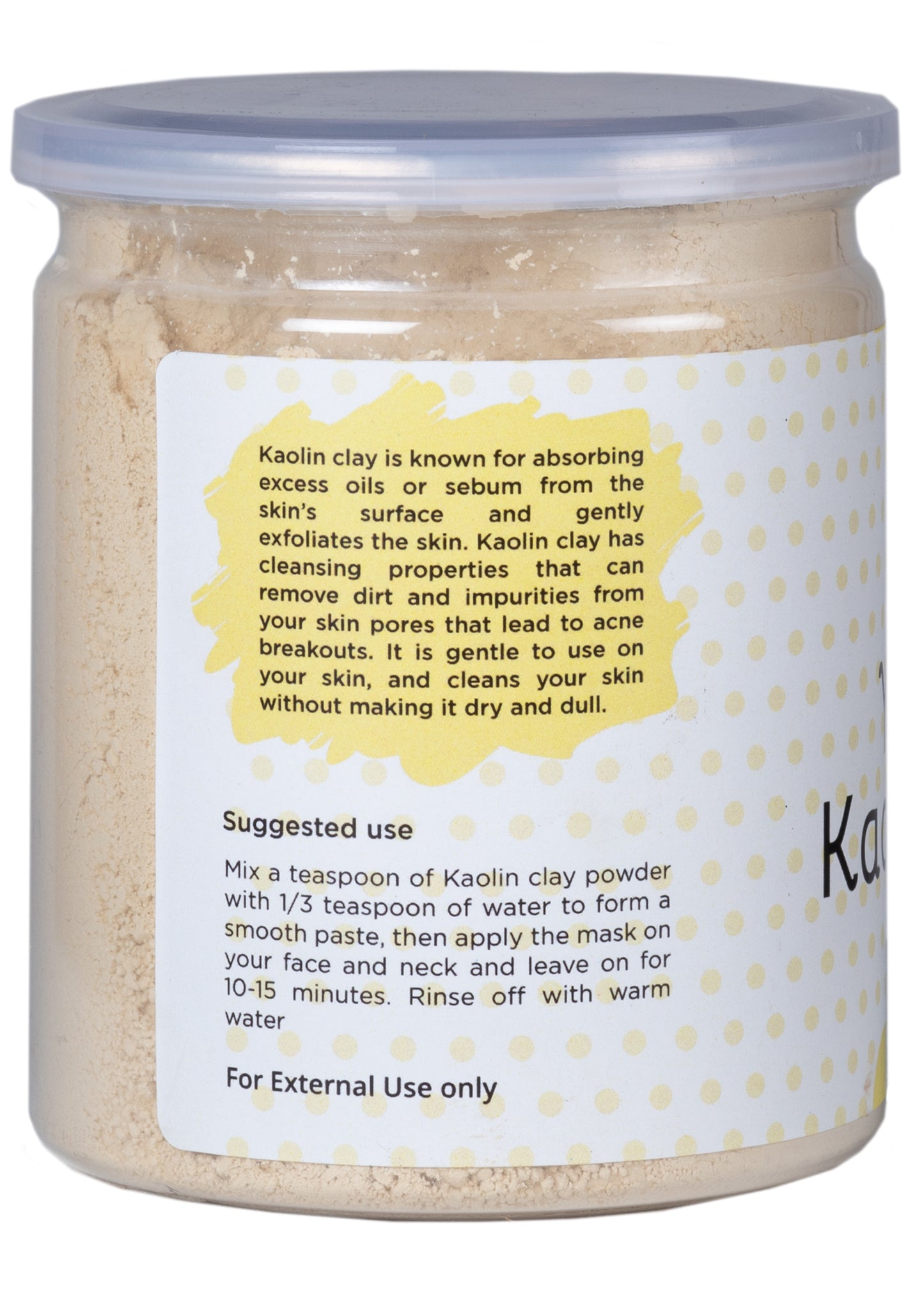 Kaolin Clay Powder | 14 oz | Clay For Soap Making, Face Cleansing And Face Mask | Yogi's Giftยฎ