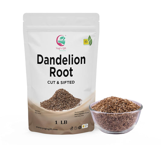 Dandelion Root 1 LB | Cut and Sifted Loose Root | by Yogi's Gift®