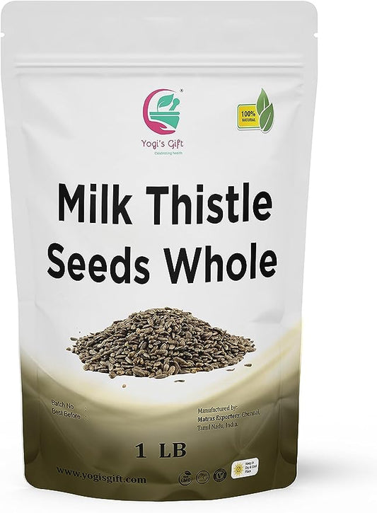Milk Thistle Seeds 1 LB | Whole Milk Thistle for Tea | by Yogi's Gift®