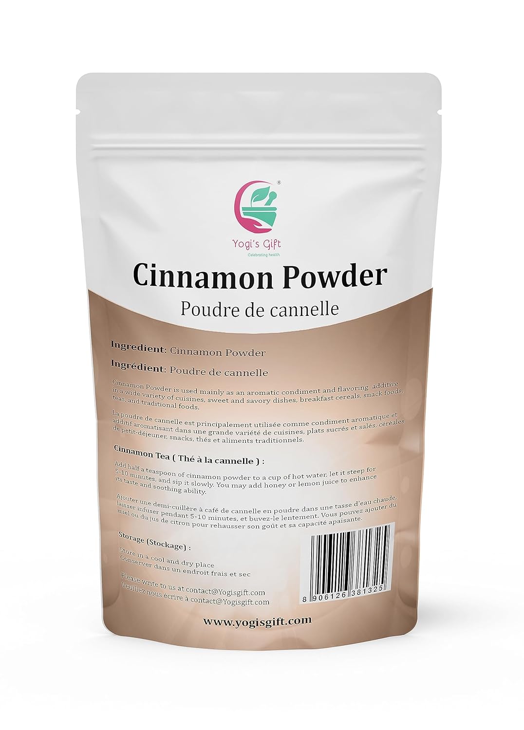 Cinnamon Powder 1 LB | Ground Cinnamon for Coffee, Tea, Cooking | Rich Aroma and Great Flavor | Premium Grade Cinnamon by Yogi's Gift®