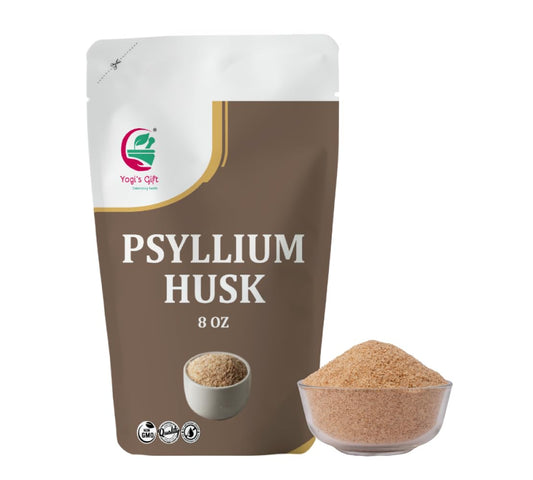 Psyllium Husk Whole 8 oz for Baking, Smoothies & Daily Use – Premium Quality Psyllium husks / Isabgol – Natural Psyllium Fiber by Yogi’s Gift®