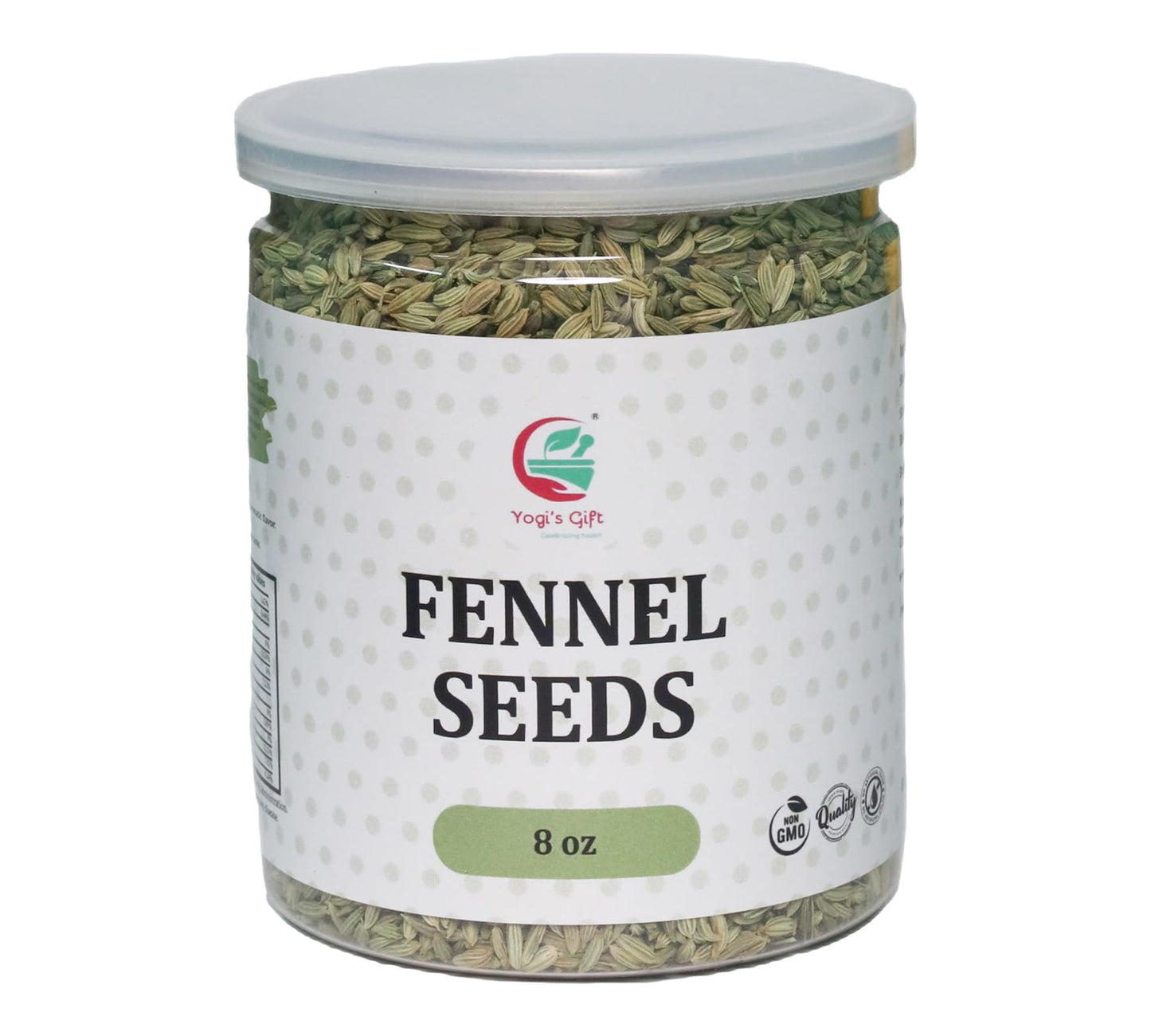 Fennel Seeds 8oz, 100% Pure & Natural Whole Fennel, Premium Quality Spice for Cooking & Tea, Fresh & Aromatic - By Yogi’s Gift®
