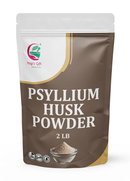 Psyllium Husk Powder 2 LB for Baking, Smoothies & Daily Use – Fine Ground Psyllium Powder / Isabgol – Natural Psyllium Fiber by Yogi’s Gift®
