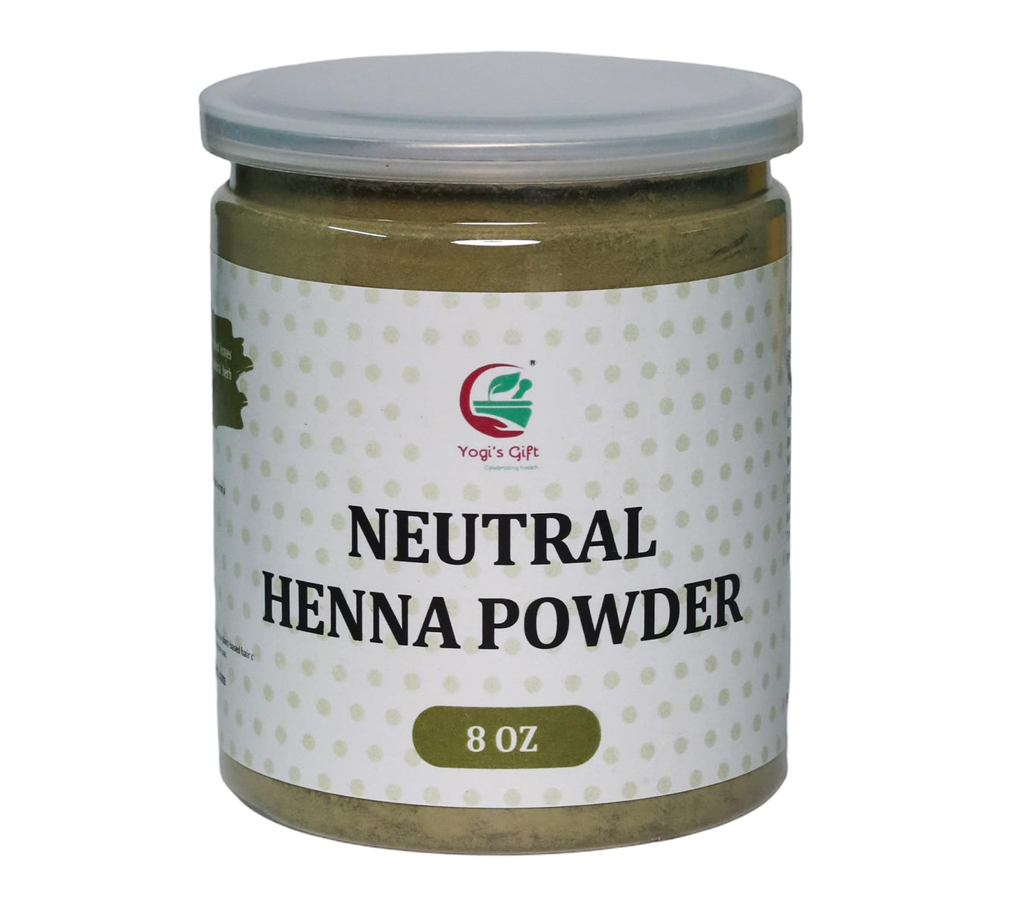 Neutral Henna Powder – 8 oz – 100% Pure & Natural – Cassia Obovata Powder for Hair Shine, Strength & Softness – Non-Coloring Natural Henna – By Yogi’s Gift®