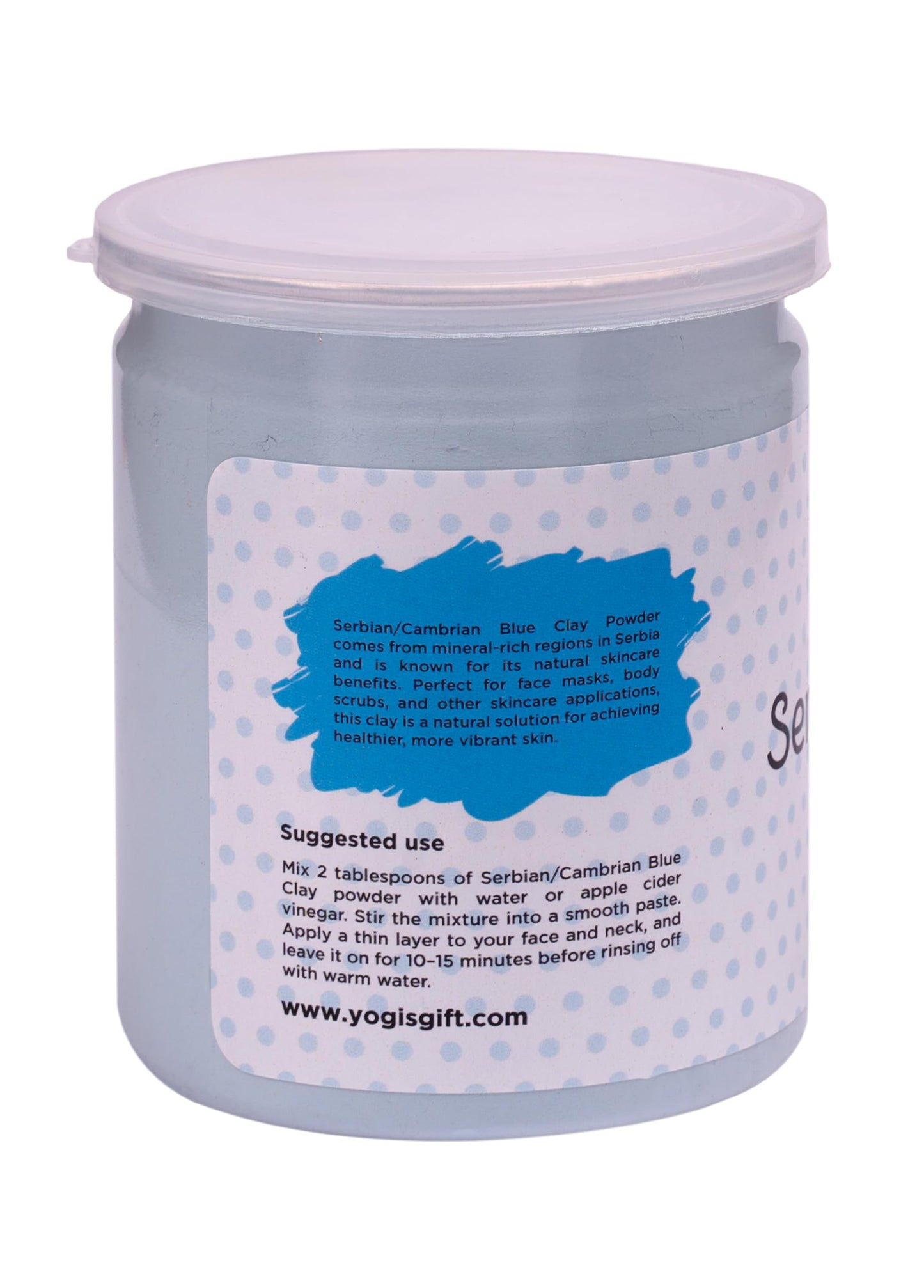 Serbian Blue Clay Powder 8 oz (227g) - 100% Natural Cambrian Clay For Skin & Soap Making - By Yogi's Gift®