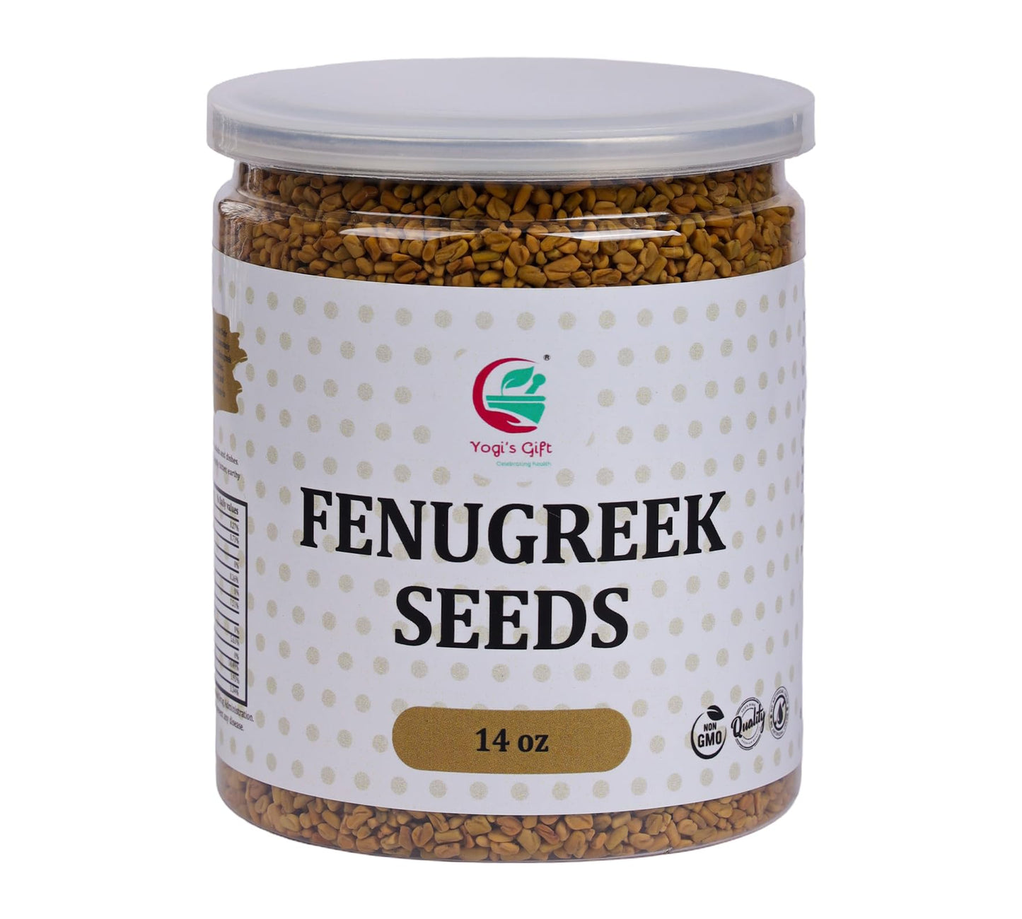 Fenugreek Seeds 14oz, 100% Pure & Natural Methi Seeds, Premium Quality, fenogreco en semillas, For Cooking, Herbal Uses and Overall Wellness - By Yogi’s Gift®