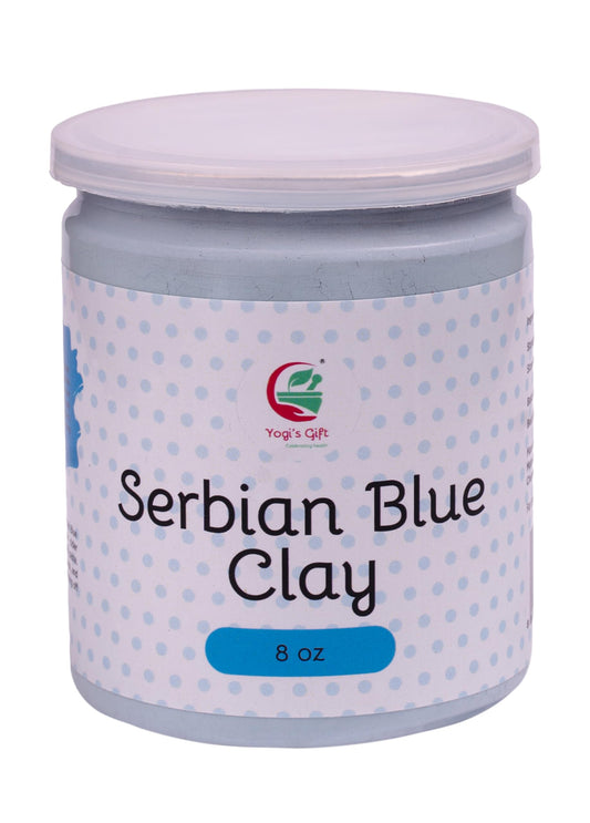 Serbian Blue Clay Powder 8 oz (227g) - 100% Natural Cambrian Clay For Skin & Soap Making - By Yogi's Gift®