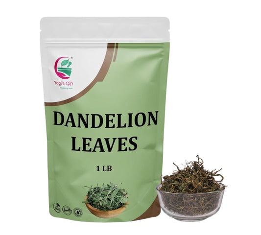 Dandelion Leaves 1 LB, 100% Natural & Pure, Ideal for Dandelion Tea, Herbal Blends & Wellness Uses, 1 LB Bulk Pack, Resealable Bag for Freshness - By Yogi’s Gift®