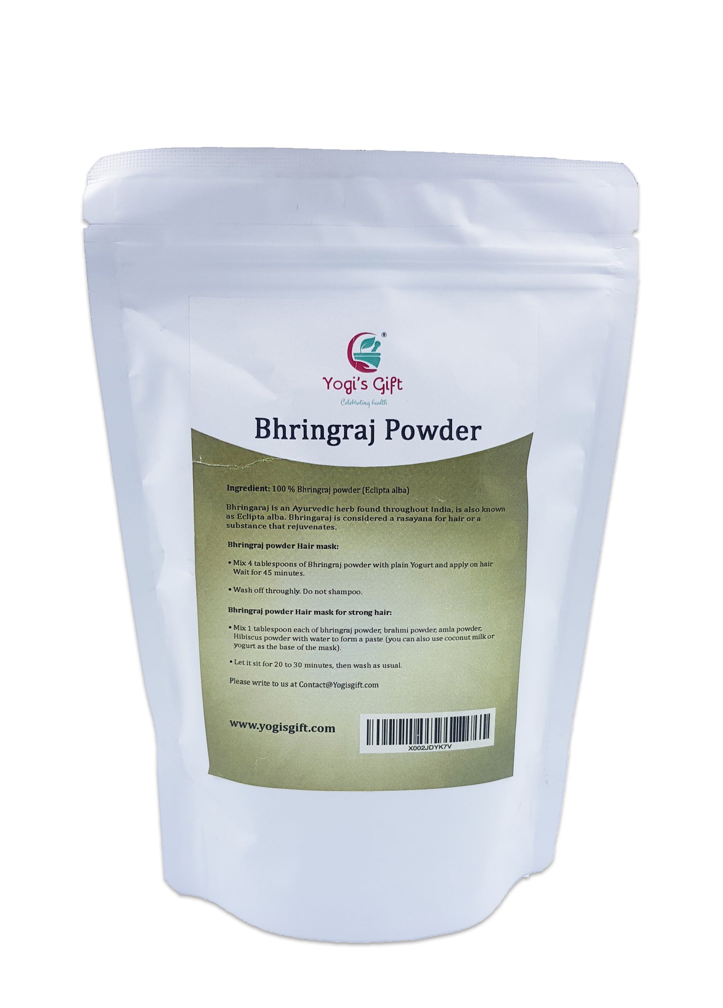 100% Pure Bhringraj Powder | 8 Oz (227 grams) | Eclipta Alba | Karisalankanni Powder | False Daisy Powder | By Yogi's gift®