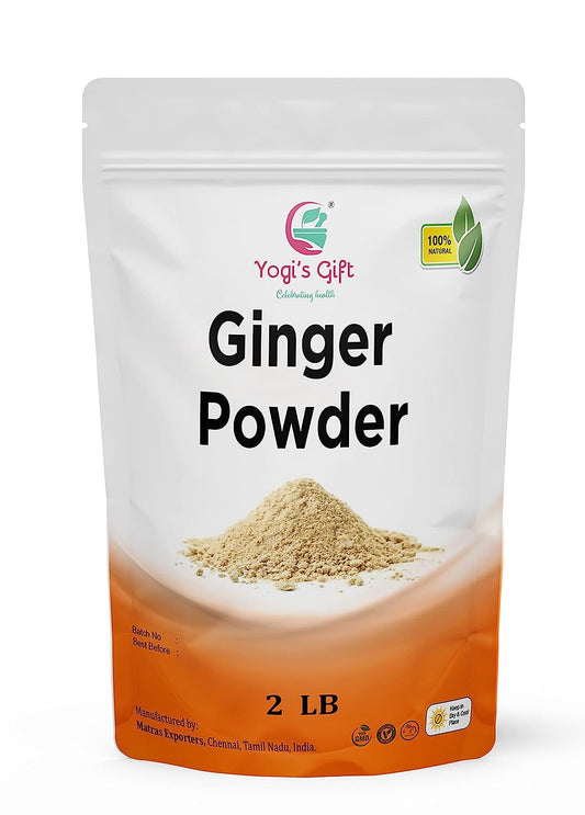 Ginger Powder 2 LB | As Spicy as Fresh Ginger | Flavourful Powdered Ginger | 100% Pure and Natural Ground Ginger | Great for Baking and Tea | By Yogi’s Gift®