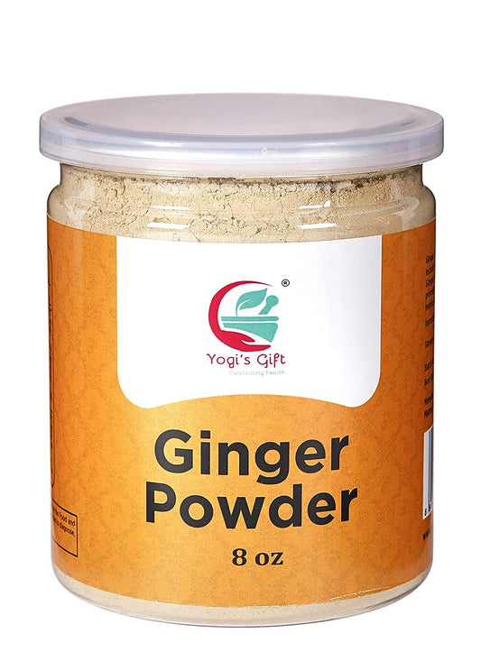 Ginger Powder 8oz | As Spicy as Fresh Ginger | Flavourful Powdered Ginger | 100% Pure and Natural Ground Ginger | Great for Baking and Tea | By Yogi’s Gift®