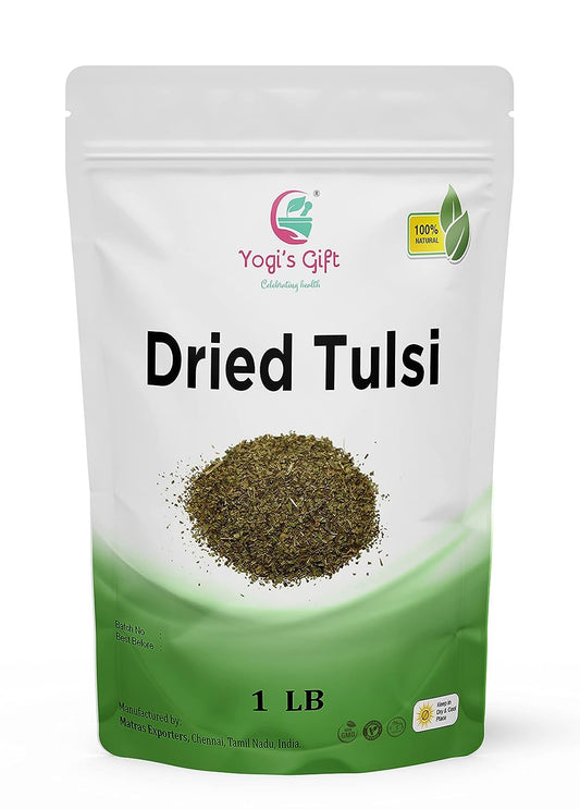 Dried Tulsi | Holy Basil Leaf Tea 1 LB | Relaxing and Calming Tea | 100% Natural | by Yogi's Gift®