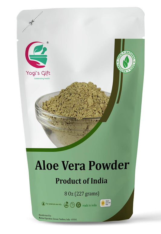 Aloe Vera Powder 8 oz | Moisturizing Face Mask For Dry Skin | Hair Mask for Hair Growth | Made from Pure & Organically Cultivated Aloevera