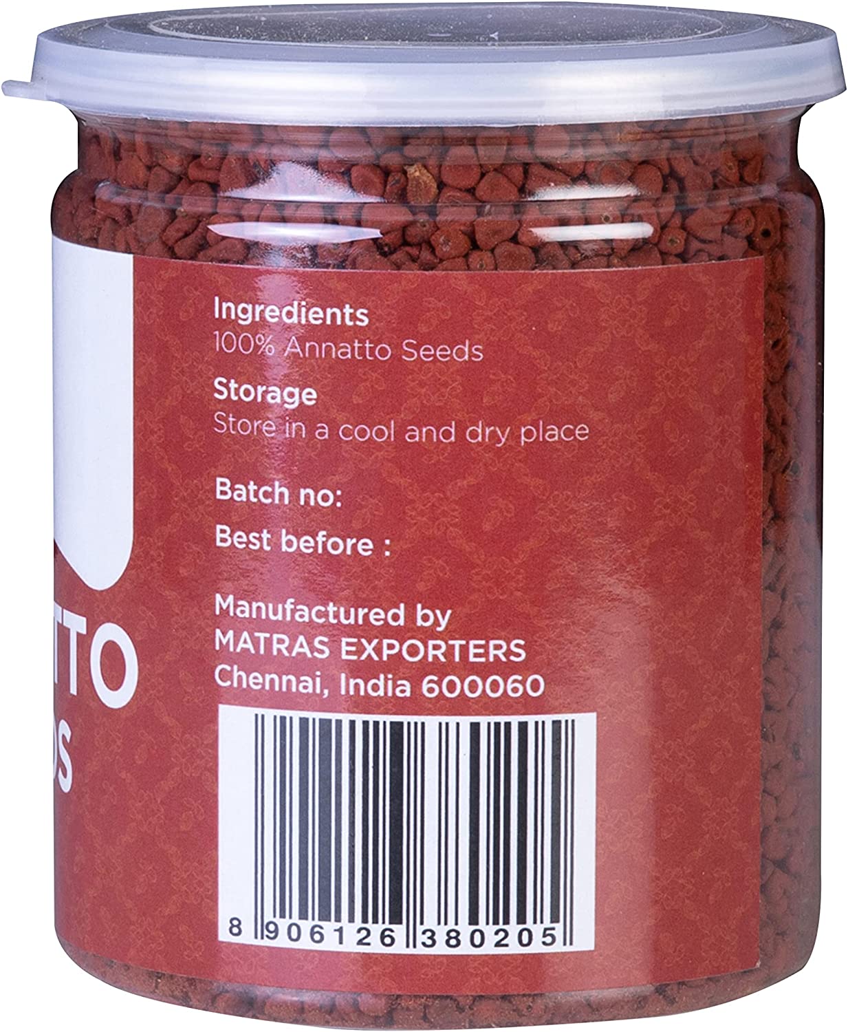 Annatto Seeds 12oz | 100% Pure and Natural | Bixa Orellana / Achiote / semillas de Annatto for Seasoning & rubs by Yogi's Gift®