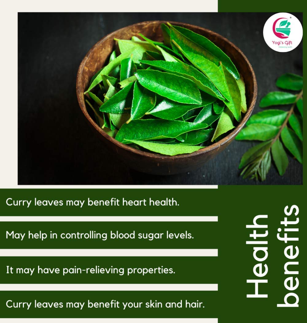 Dried Curry Leaves 0.7 Oz | Aromatic Flavor | Kari Patta | Tray Dried Cury Leaves | Whole Herb to Flavor all Food | Gluten Free Natural Herbs