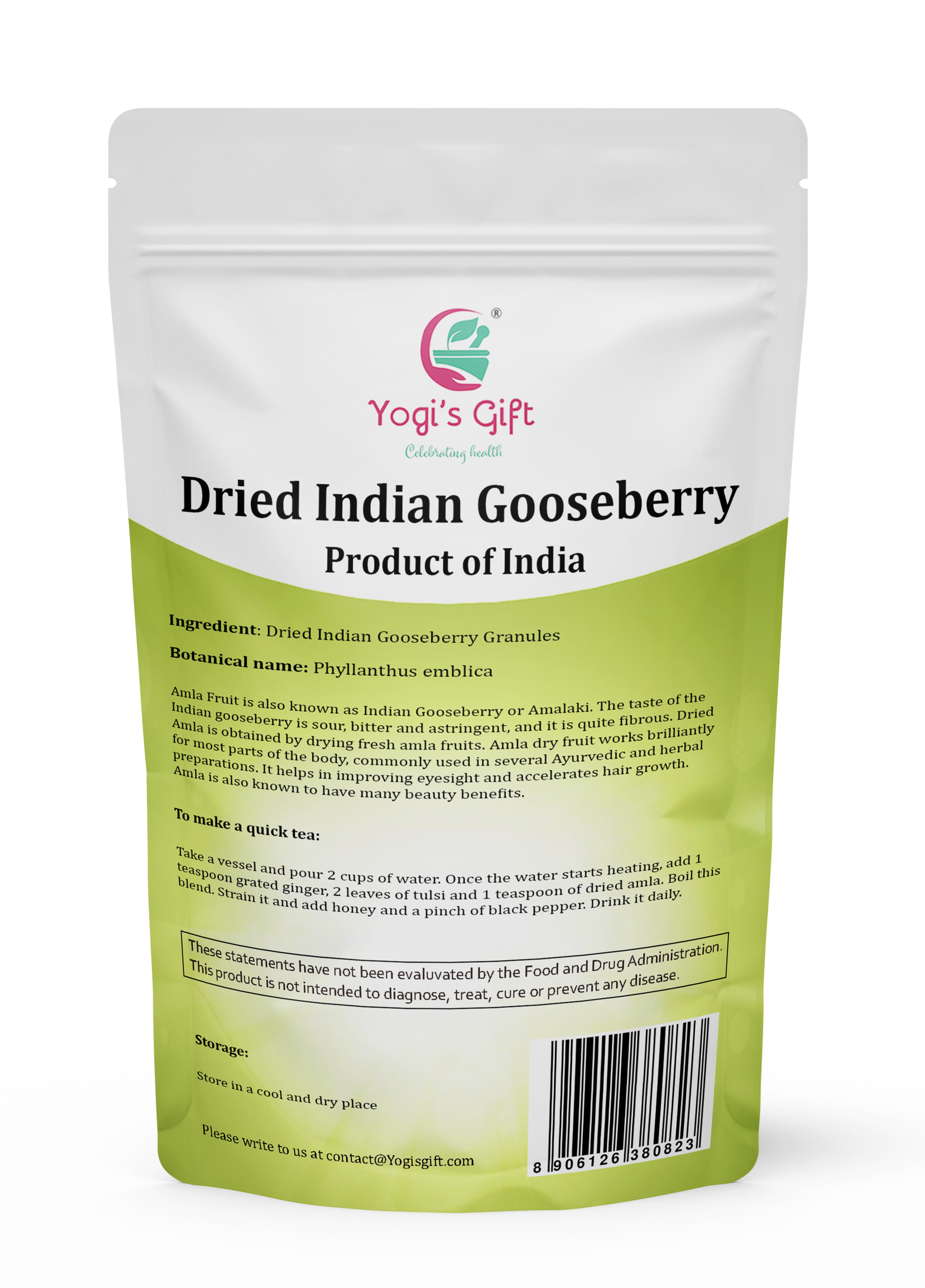Dried Indian Gooseberry Tea 1 LB Rich in Vitamin C, Fibre Dried Am Yogi's Gift