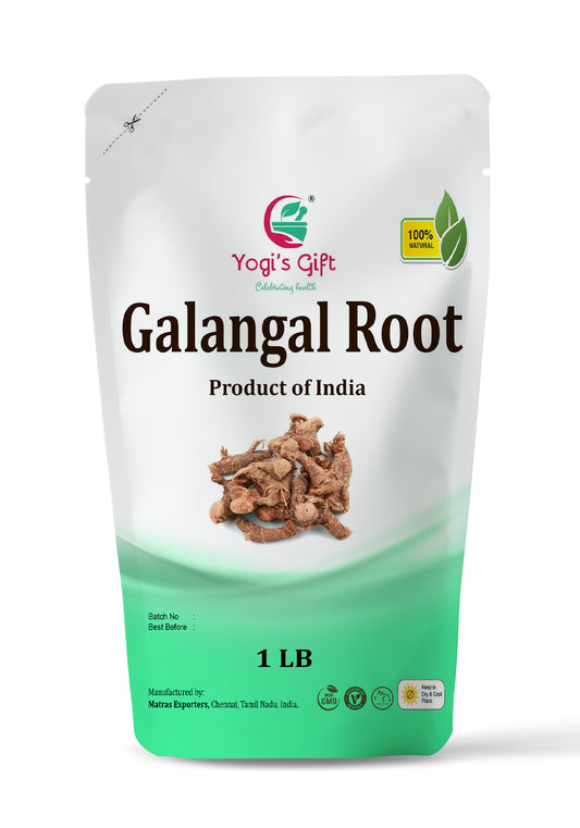 Dried Galangal Root 1LB | Whole Root | Alpinia Galangal | Ads Wonderful Flavour And Aroma To Soups |  Yogi's Gift®