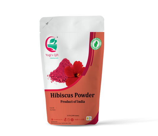 Hibiscus powder 3.5 oz | aka Hibiscus rosa-sinensis | By Yogi’s Gift