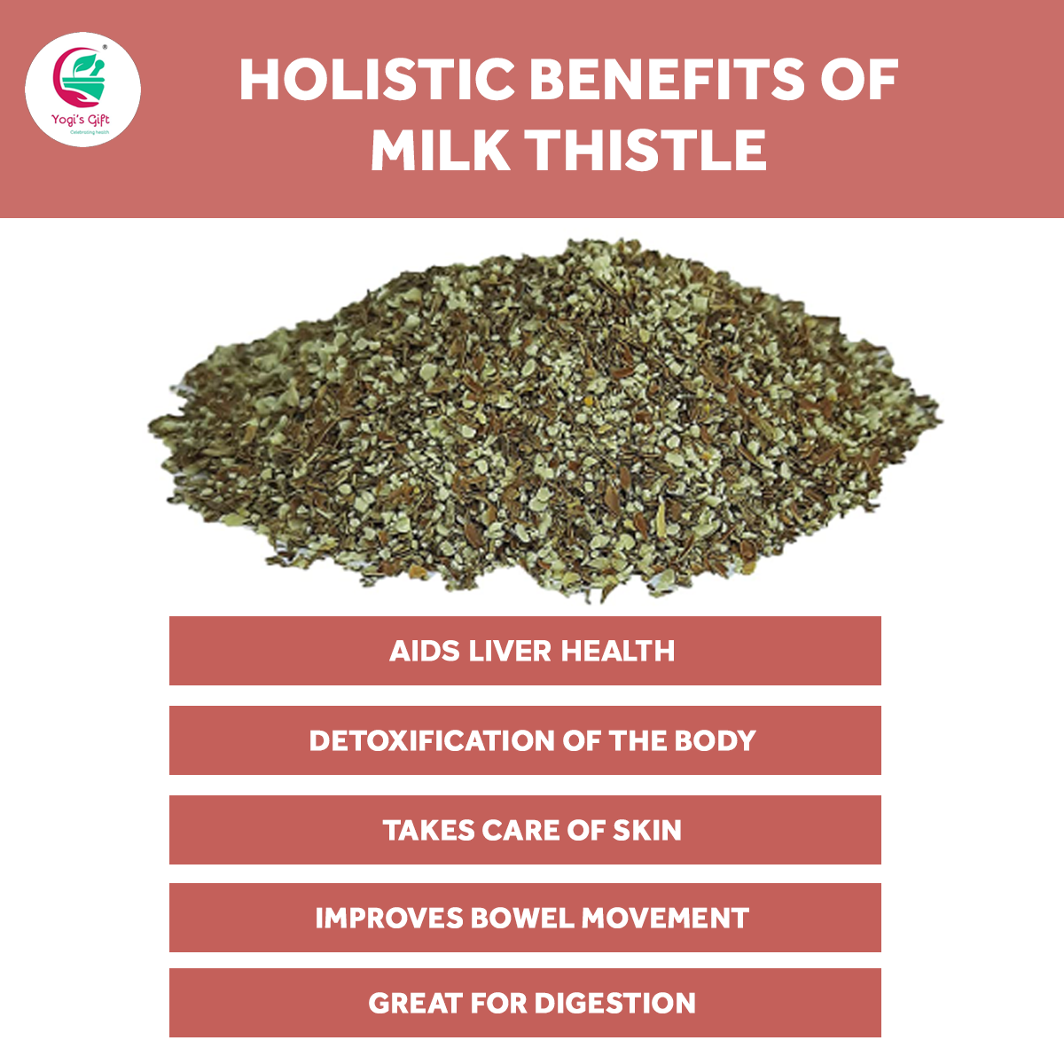 Milk Thistle Tea 1 LB | Promotes Liver Health | Loose Bulk Bag | Yogi's Gift®