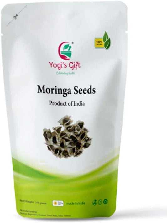Yogi’s Gift | Organic Moringa Seeds for Eating and Planting | 250g | Product of India
