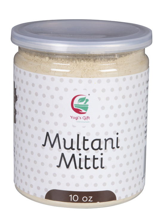 Multani Mitti Powder | Fullers Earth Clay | 100% Natural Indian Clay | Skin Tightening Face Pack, Detox Bath & Soap Making | 10 oz | By Yogi's Gift®