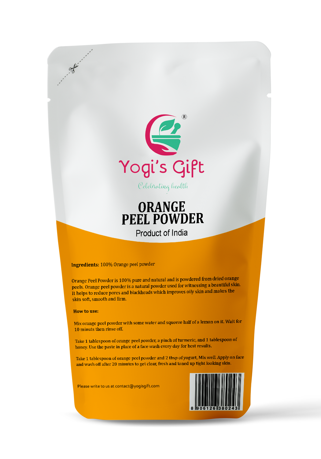 Orange Peel Powder 8oz (227g) | By Yogi’s Gift®