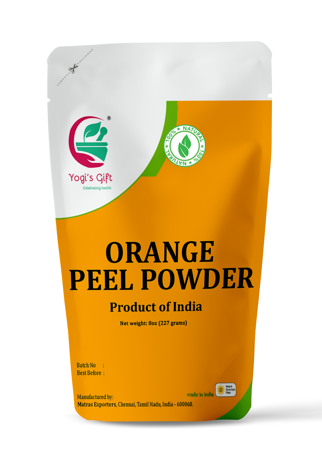 Orange best sale peel powder