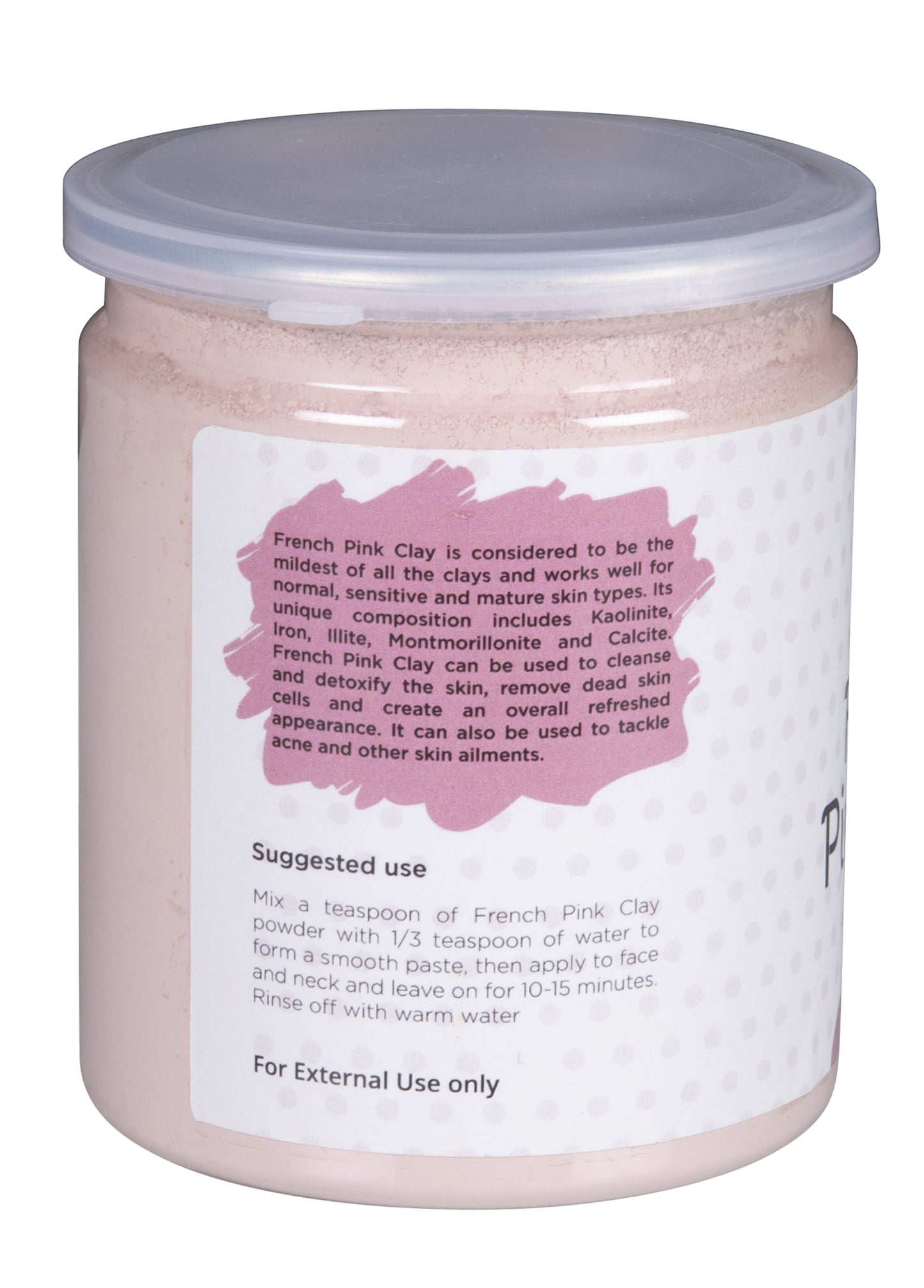 Pink Clay / Rose Clay Powder for Soap Making | 8 Oz | Fine, Gentle and Soothing Clay for Face Masks, Soaps and More | by Yogi's Gift ®