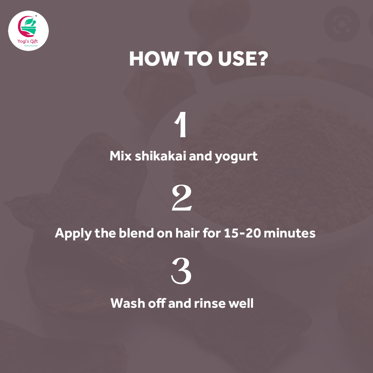 Shikakai Powder 10 oz | Clean You Hair Naturally | 100% Natural Hair Wash Powder | Shikakai Powder for Hair | Yogi's Gift®