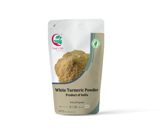 White Turmeric Powder for Skin Care  8 oz | No staining | aka Kapoor Kachri & Curcuma zeodaria | 100% Herbal Skin Care | Yogi’s Gift®