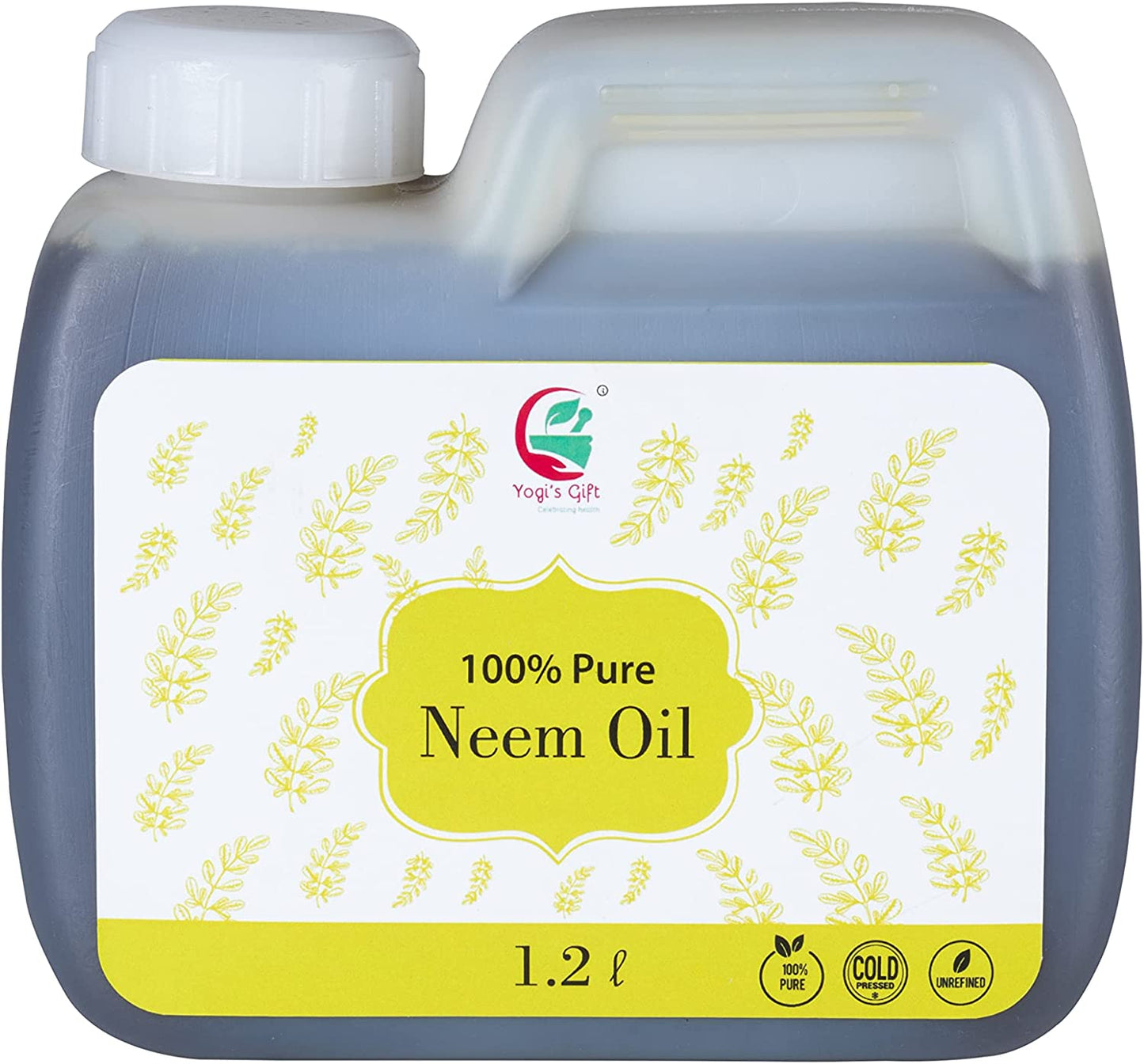 Neem oil 1.2 litre - Cold pressed, 100% Pure and Organic