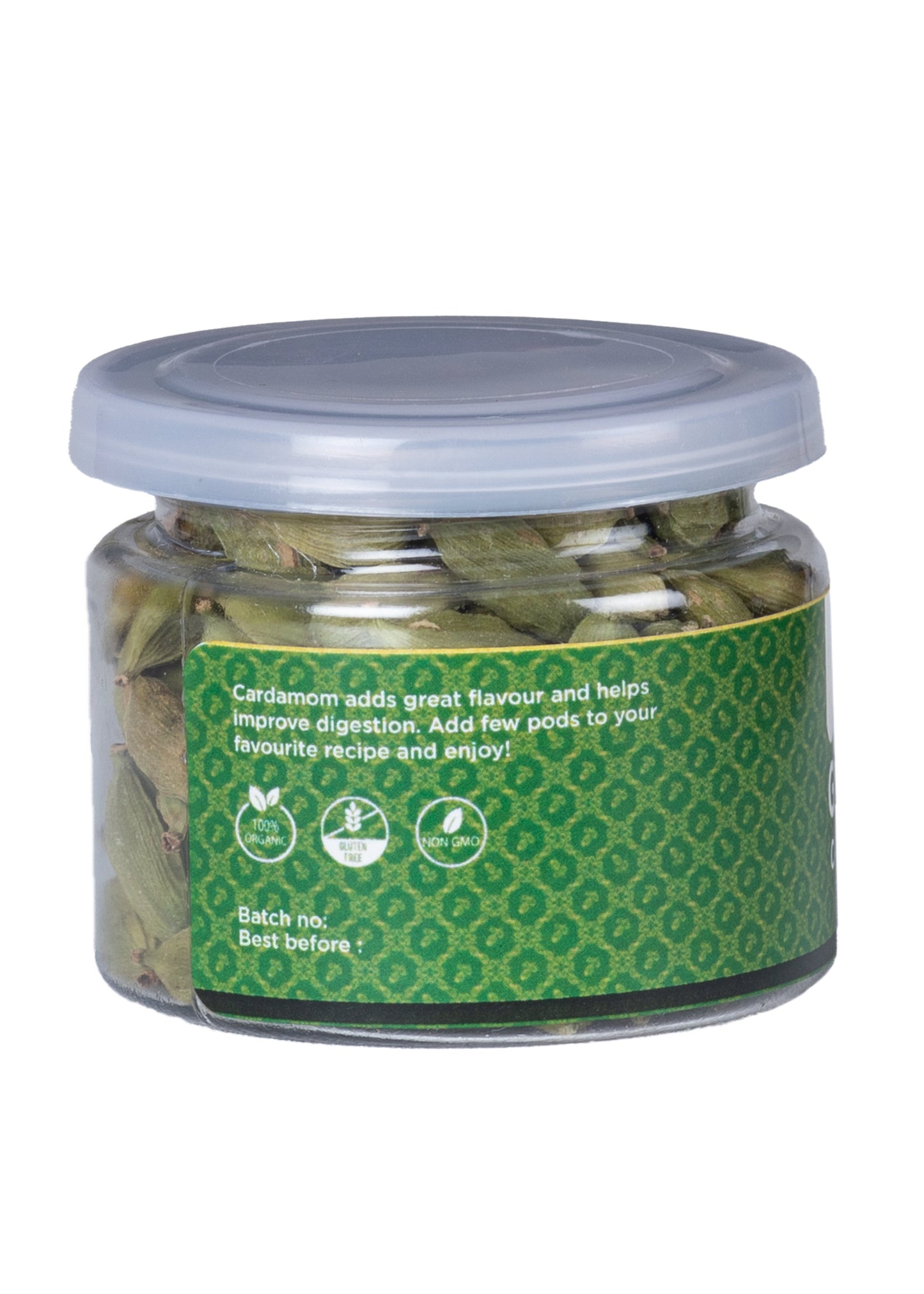 Green Cardamom Pods Whole | 1 oz | Flavourful Indian Spice | Semillas de Cardamomo | Yogi's Gift®