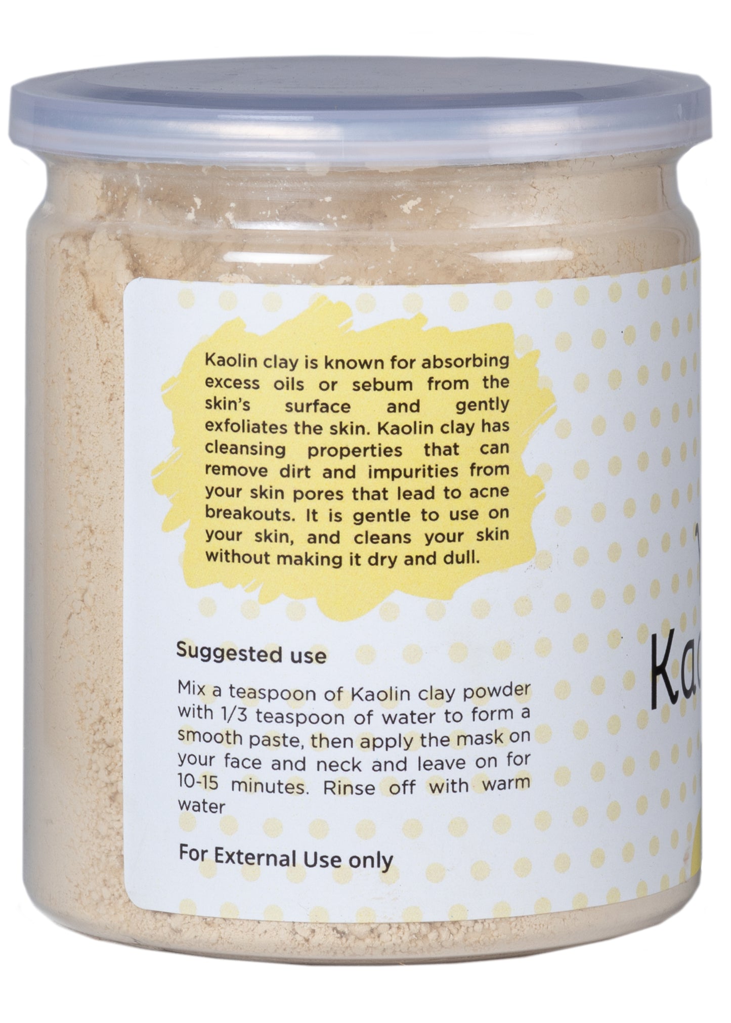 Kaolin Clay Powder | 14 oz | Clay For Soap Making, Face Cleansing And Face Mask | Yogi's Gift®